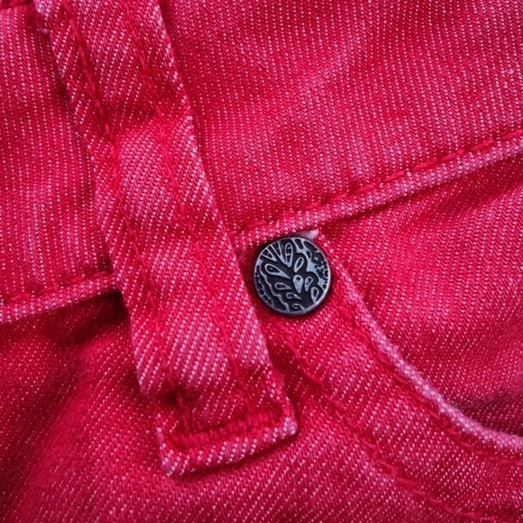 PrAna Kara Organic Cotton Jeans Straight Leg Faded Red Women's Pants Size 6 / 28 - Picture 5 of 14